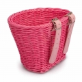 Kids Woven Bike Basket Boys Girls Bicycles Wicker Basket Kids Front Handlebar Rattan Handwoven Bike Basket|Bicycle Bags & Pa