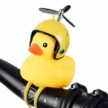 1pcs Cartoon Yellow Silica Gel Little Duck Shape Bicycle Bells Shining Mountain Bike Handlebar Duck Head Light Accessories|Bicyc