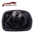 SPEEDWOW 5 Speed Manual Gear Shift Knob Lever Gaitor Boot Cover Collar Gear Shift Collars For VW PASSAT B5 B5.5 1996 2005|Gears|