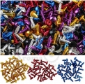 30pcs Modified screws refires motorbike multicolour screws moto Ornamental Mouldings motocross Accessories motorcycle tip screw|