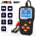 ANCEL BA301 6V 12V Car Battery Tester Analyzer Automotive Battery Cranking Charging load Circuit Test Tools for Car/Motorcycle|