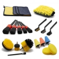 Detailing Brush Set Car Cleaning Brushes Power Scrubber Drill Brush For Car Leather Air Vents Rim Cleaning Dirt Dust Clean Tools