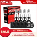 4pcs Autel 2in1 Mx-sensor Dual Frequency 315mhz + 433mhz Universal Clone-able Programmable Tpms Sensors Tire Repair Tools - Diag