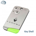 2 Button Remote Smart Card Key Case FOB For RENAULT Laguna Smart Card Key Shell WIth Insert Small Key Blade|Car Key| - Officem