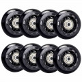 8 Pack Inline Skate Wheels, Indoor/Outdoor Roller Skate Wheels, Roller Blade Replacement Wheels with Bearing 64mm|Flashing Rolle