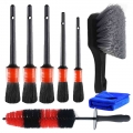 7/6/5Pcs Car Wheel Tire Brush Detailing Brushes Kit Car Wheel Rim Brush Set Detail Brush Set For Cars Trucks Bicycles Cleaning|S