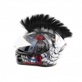 Colorful Helmet Decorations Hair Punk Colorful Cockscomb Motocross Full Face Off Road Helmet Decoration Paste Car Accessories -