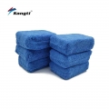 Blue Square Car Wax Pad Microfiber Applicators Sponges Cloths Microfibre Hand Wax Polishing Pad 12cmx8cm| | - ebikpro.com