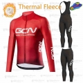 New GCN 2021 Winter Fleece Cycling Jersey Set Mountian Bicycle Clothes Ropa Ciclismo Racing Bike Clothing outdoor Cycling Set|C