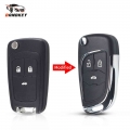 Dandkey Flip Remote Car Key Shell Case For Chevrolet Cruze Epica Lova Camaro Impala Fit Astra J Corsa E Insignia Zafira C|Car Ke