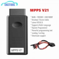 MPPS V21 Newest V21.0.1.3 Multi Language With Breakout Tricore Cable Supports Advaned Function TRICORE MultiBoot ECU Programmer|