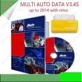 2021 Hot Multi Auto Data 3.45 Auto Repair Software with Virtual System Car Program Update To 2014 + Nitro Adapter|Software| -