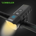 NEWBOLER 6400mAh Bicycle Light USB Chargeable 1600 Lumen Bike Light 5V/2A Waterproof 4 LED Headlight Power Bank Bike Accessories