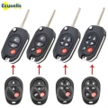 Modified flip 3/4/5/6 Buttons Remote Control Key Fob Shell case fob for TOYOTA Sequoia Highlander Sienna Tacoma Tundra GQ43VT20T