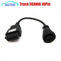 OBDII Truck Diagnostic Adapter For Scania 16Pin For TCS Truck Sets For Scania 16 Pin to OBD2 16 Pin Female Best Quality|adapt mu