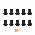 10 Pcs M4/M5/M6 Metric Rubber Well Nuts for Auto Motorcycle Windscreen Windshield Fairing Cowl Fixing|Nuts & Bolts| - Offi