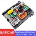 Brand New Genuine Fuse Box Unit Assembly BSM LO4/L11 6500FH 9664055780 9664055580 For Peugeot 107 207 307/207CC Citroen C4 C5|fu