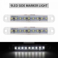 2x Waterproof Trailer Light led 24V 9LED SMD Marker Light Truck Light Side Marker Lights For Trailers Camion Camper|Truck Light