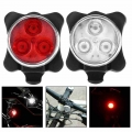 2pcs LED Bicycle Lights Hi Lo Beam Flash Bike Head Tail Rear Light Set Torches Safety Rechargeable USB Warning Cycling Light|Bic