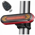 Remote Control Bike Taillight USB Rechargeable Bicycle Tail Rear Light Turn Signal Braking Warning Wireless LED Cycling Lantern|