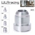 Aluminum AN4 6 8 10 12 AN Straight Male Weld Fitting Adapter Weld Bung Nitrous Hose Fitting Silver|Fuel Supply &