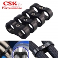 4 pcs AN 10 AN10 19MM Braided Hose Separator Clamp Fitting Adapter Bracket BLACK|braided hose|an 4hose braid - ebikpro.com