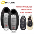 Datong World Car Remote Control Key For Nisan Tiida Qashqai Altima Maxima Sentra Teana Xtrail Id46 315mhz Cwtwbu729 Smart Card -