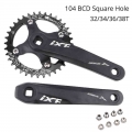 Ixf Square Hole Mtb Crank 104 Bcd 170mm Crank Arms For Bicycle With 32/34/36/38/40/42t Bike Crankset Narrow Crown Connecting Rod