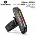 ROCKBROS Bicycle Light Waterproof Bike Taillight LED USB Rechargable Safety Back Light Riding Warning Saddle Bike Rear Light|Bic