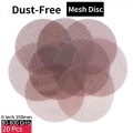 20 PC 6 Inch 150mm Hook Loop Mesh Dust Free Anti Blocking Sanding Discs Abrasive Sandpaper 80 600 Grit Paint Car Metal Finishing