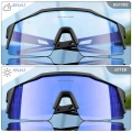 Photochromic Red Or Blue Cycling Sunglasses Outdoor Sports Bike Glasses Cycling Mtb Glasses Eyewear Bicycle Accessorie Goggles -