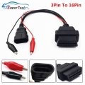 OBD2 Cable 3Pin to 16Pin For Fiat For Lancia For Alfa Remeo OBDII Plug 3 Pin Connector Adapter Car Extension Diagnostic Cables|C