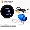 Car Auto Digital 2" 52mm Water Temp Gauge With Sensor Smoke Lens Water Temperature Meter With Sensor Adapter - Water Temp G