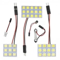 6 9 12 15 24 Smd 5050 Led Auto Panel Light Reading Dome Bulb Car Interior Roof Map Lamp T10 W5w C5w C10w Festoon 3 Adapter Base