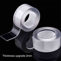 Thick 2mm 3/5cm X 1/3m Nano Transparent Traceless Double Sided Tape Reusable Waterproof Adhesive Tape Cleanable Home Gekko Tape