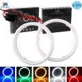 1pair Cob Angel Eyes 9-30v With Cover Halo Rings Cotton Lights For Led Car Motorcycle Headlights Fog Lamps 60 70 80 90 100 120mm