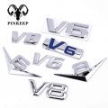 Car Styling 3d Metal V6 V8 Engine Display Car Sticker Emblem Badge Auto For Jeep Bmw Ford Volvo Nissan Mazda Audi Honda Car Lada