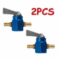 2 Pcs 6MM MOTORCYCLE QUAD ATV IN LINE PETCOCK VALVE PETROL ON OFF FUEL TAP BLUE|Fuel Filter| - Ebikpro.com