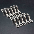 10Pcs/Set Pad Eye Set 316 Stainless Steel Footman's Loop Marine Grade Boat Hardware Boat Parts Accessories 5mm|Marine Hardwa