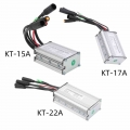 Electric Bicycle KT Controller 36V/48V 9 Tube 15A/17A/22A Controller for 36V/48V 500W/750W Brushless Motor Waterproof Connector|