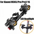 Electric Scooter LED Headlight USB Rechargeable Light with Adjustable Child Handle Compatible with M365/Pro/Pro2/1S/Lite Parts|B