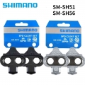 Shimano Sh51 Sh56 Spd Cleat Set Mtb Bike Pedal Cleats Single Release Racing Riding Equipment For Wellgo Wpd-98a M515 M520 M540 -