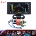 6 In 1 Lcd Car Digital Gauge Oil Pressure Voltage Water Temperature Oil Temperature Tachometer Gauge Rpm 8-18v For Truck - Oil P