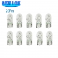 20pcs White T10 W5w 501 194 Clear Signal Lamp White Glass 12v 5w W2.1x9.5d Single Filament Car Bulb Auto Light - Signal Lamp - O