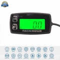 Waterproof Digital Hour Meter Tachometer RPM METER Backlight For Dirt Quad Bike Chainsaw Boat Generator Outboard MARINE 035R|met