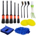 Car Cleaning Detailing Brush Set Dirt Dust Clean Brush Car Motorcycle Interior Exterior Leather Air Vents Care Clean Tools|Spong