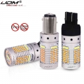 Ijdm No Hyper Flash 21w 7443 Led Canbus 3157 1157 Led Switchback White/amber Led Bulbs For Daytime Running/turn Signal Lights -