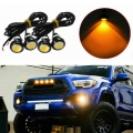 4pcs Led Car Eagle Eye Light Auto Truck For Ford Suv Raptor Style Universal Amber Car Grille Lighting Kit - Signal