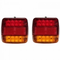 1pc 20LED 12V Waterproof Durable Car Truck LED Rear Tail Light Warning Lights Rear Lamp for Trailer Caravans|Truck Light System|