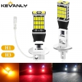 1PC LED Fog Light H1 LED H3 LED H4 H7 9005 hb3 led 9006 hb4 led 4014 Chips 45SMD Lamps Bulb Lens DC 12V car bulb Car lamps Led